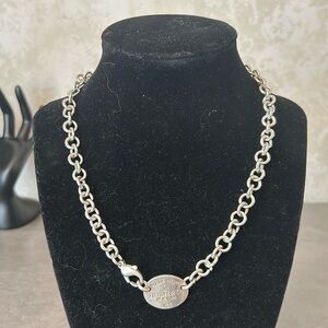 Tiffany & Co. Return to Tiffany Choker Necklace 925 Sterling Silver